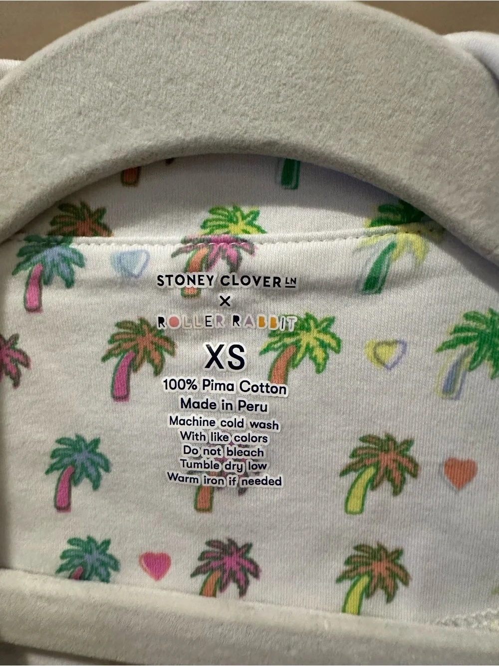 Roller Rabbit (Stoney Clover Collab) Short Sleeve Palm-Print Pajama Set